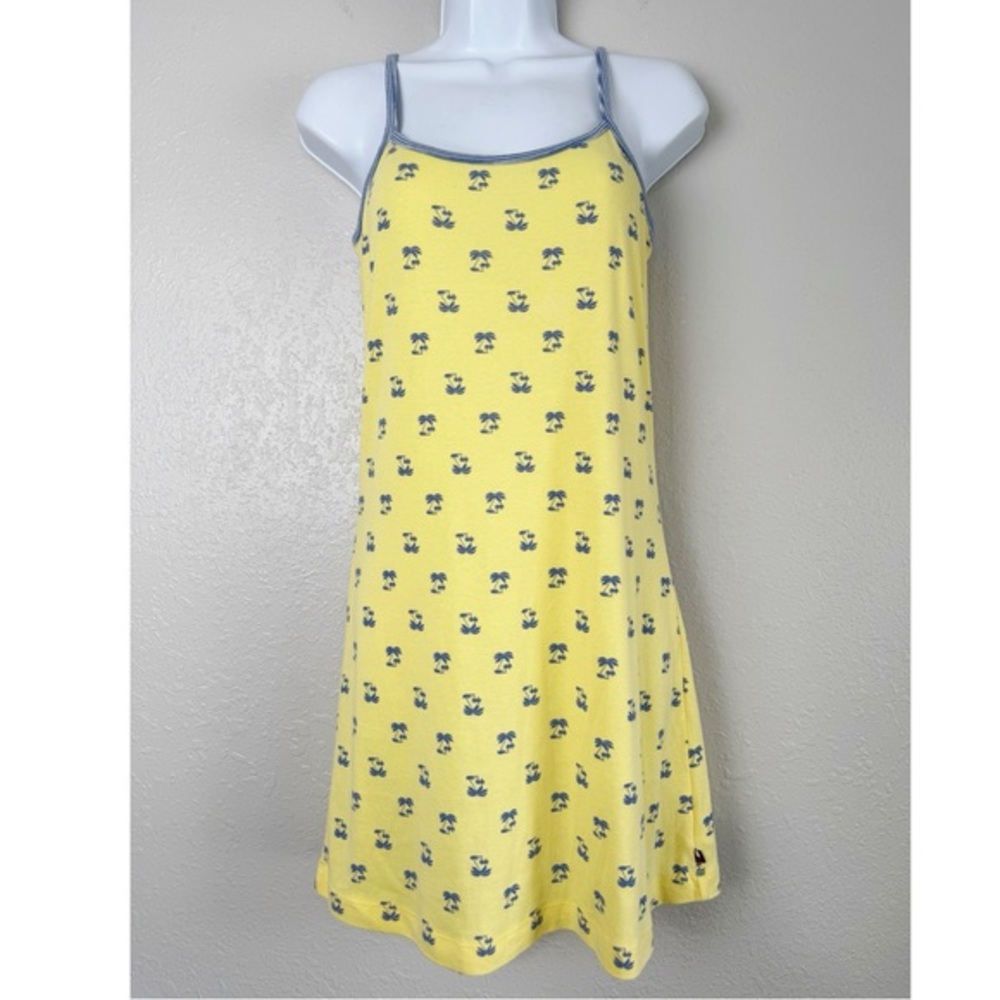 Tommy Hilfiger sleepwear yellow palm tree jersey sleeveless nightgown dress S